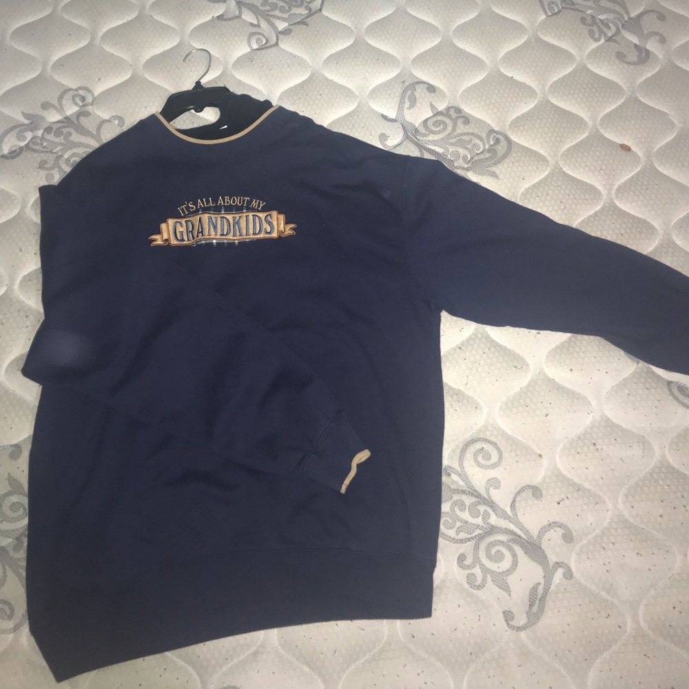Blue VINTAGE “All about my Grandkids” Crewneck